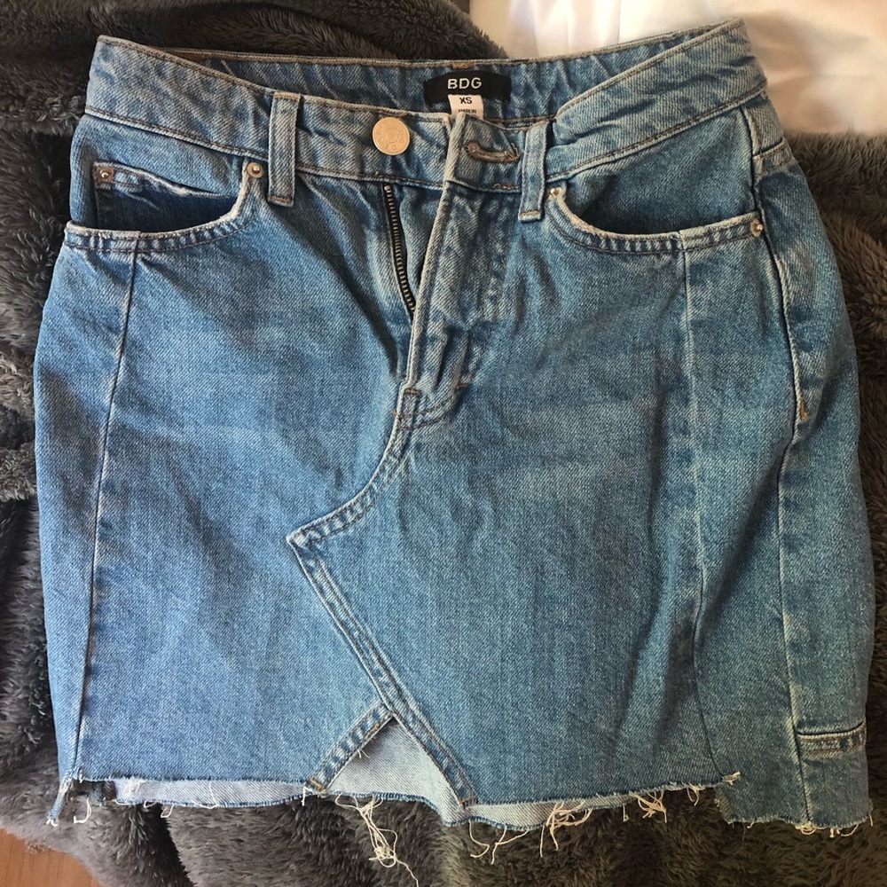 Mini jean skirt